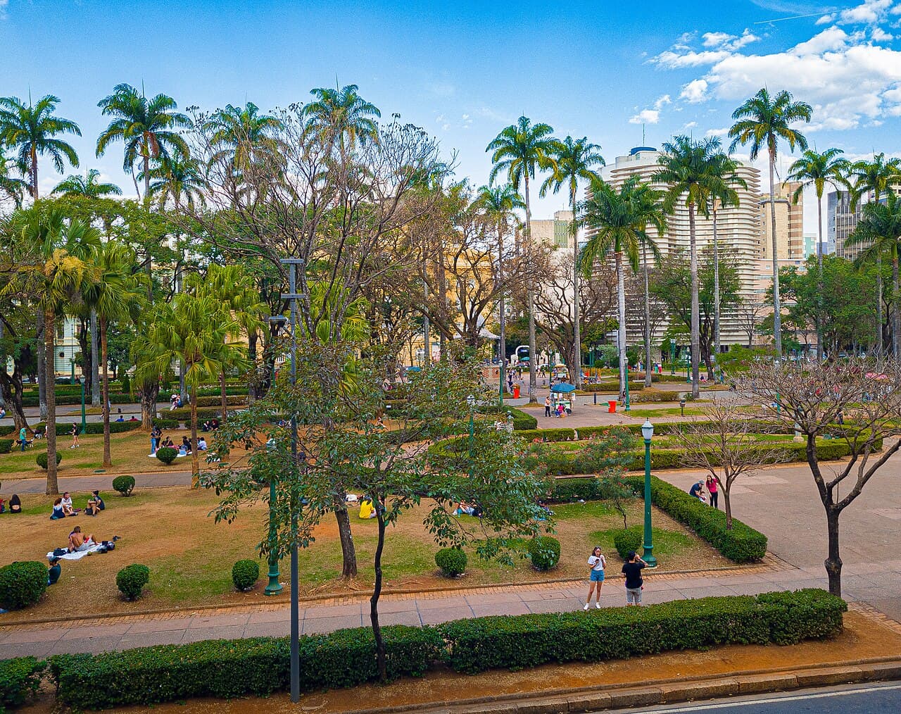 Vista da Praça da Liberdade a partir do Museu das Minas e dos Metais, Belo Horizonte, Minas Gerais, Brasil, Brazil